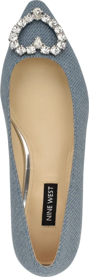 Nine West Women's Hearts Rhinestone Pointy Toe Flats - Image 8