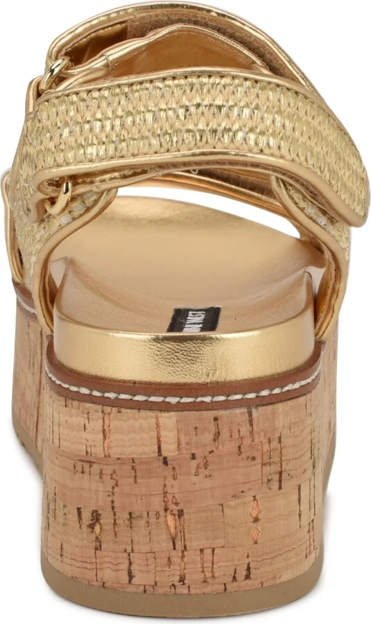 Nine West Women's Heavin Woven Platform Wedge Sandals - Image 3