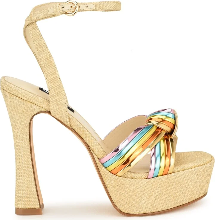 Nine West Women's Irna Tapered Heel Open Toe Dress Sandals - Image 2