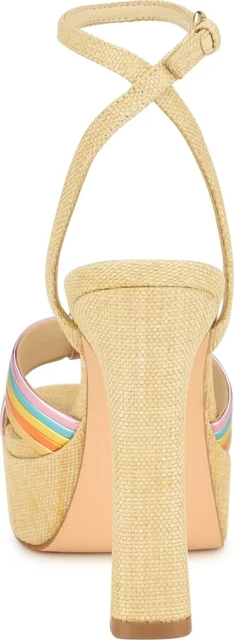Nine West Women's Irna Tapered Heel Open Toe Dress Sandals - Image 3