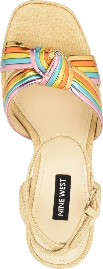 Nine West Women's Irna Tapered Heel Open Toe Dress Sandals - Image 4