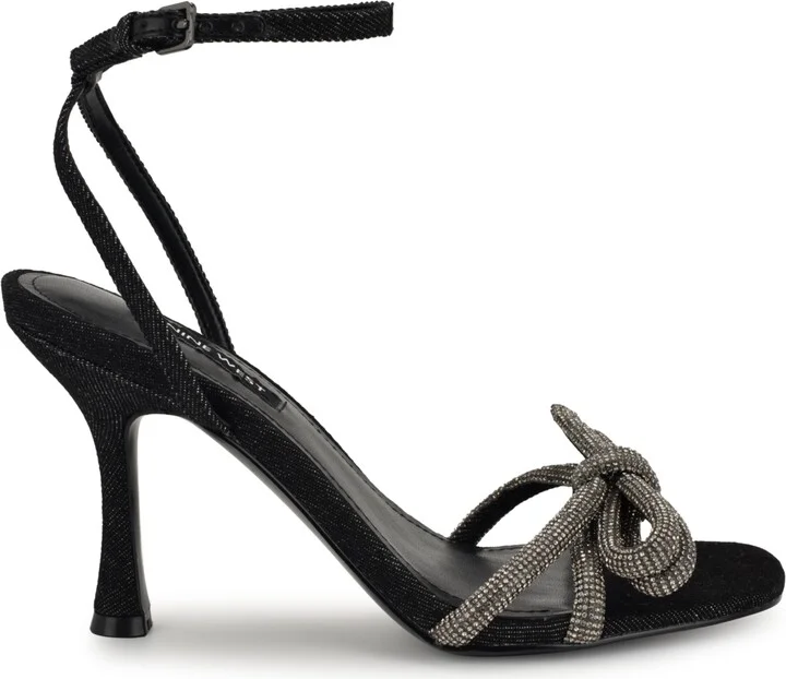 Nine West Women's Ivid Square Toe Tapered Heel Dress Sandals - Image 2