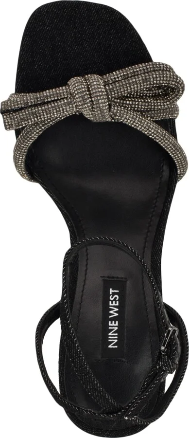 Nine West Women's Ivid Square Toe Tapered Heel Dress Sandals - Image 4