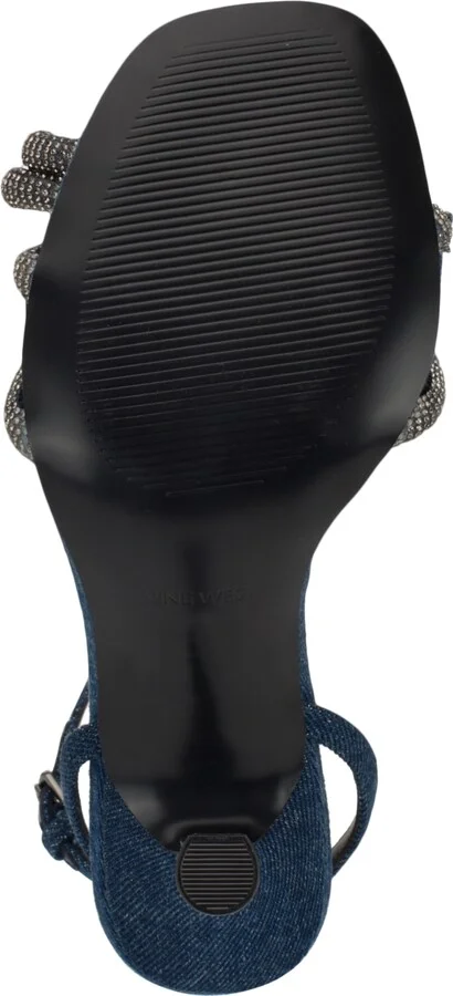Nine West Women's Ivid Square Toe Tapered Heel Dress Sandals - Image 9