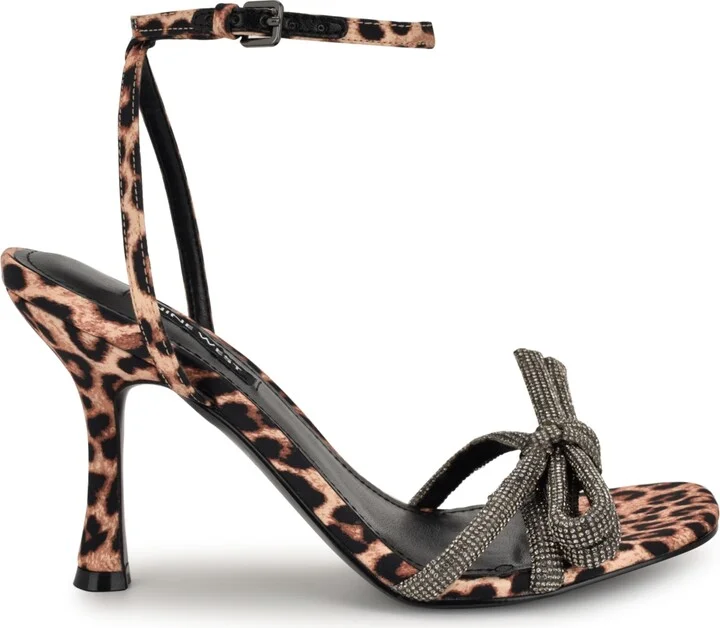 Nine West Women's Ivid Square Toe Tapered Heel Dress Sandals - Image 10
