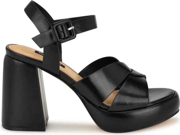 Nine West Women's Jalissa Block Heel Open Toe Dress Sandals - Image 2