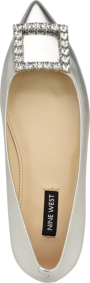 Nine West Women's Jesike Buckle Slip-On Flats - Image 4