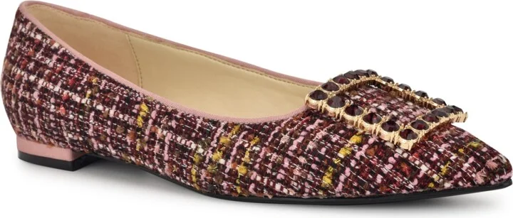 Pink Tweed Rhinestone