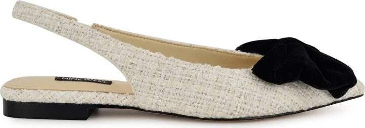 Nine West Women's Junnie Bow Slingback Dress Flats - Image 2