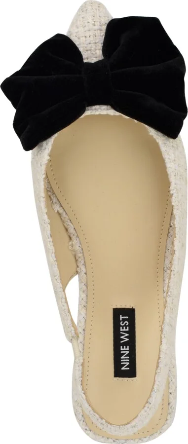 Nine West Women's Junnie Bow Slingback Dress Flats - Image 4