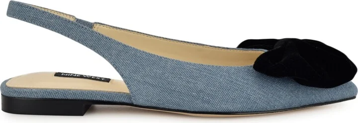 Nine West Women's Junnie Bow Slingback Dress Flats - Image 10