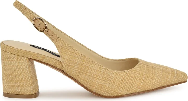 Nine West Women's Kamsee Block Heel Slingback Pumps - Image 2