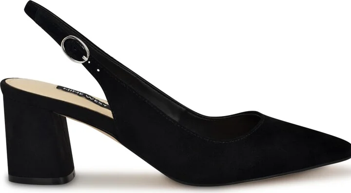 Nine West Women's Kamsee Block Heel Slingback Pumps - Image 7