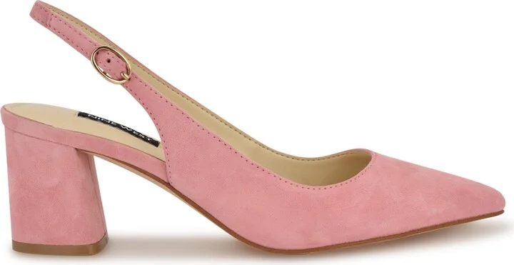 Nine West Women's Kamsee Block Heel Slingback Pumps - Image 11
