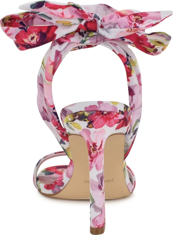 Nine West Women's Kelsie Ankle Wrap Sculpted Heel Sandals - Image 3