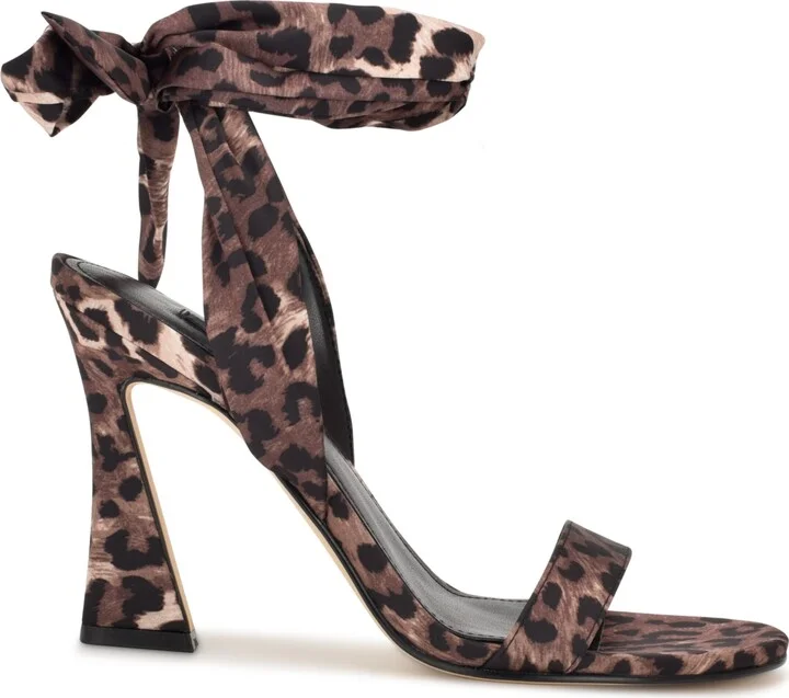 Nine West Women's Kelsie Ankle Wrap Sculpted Heel Sandals - Image 6
