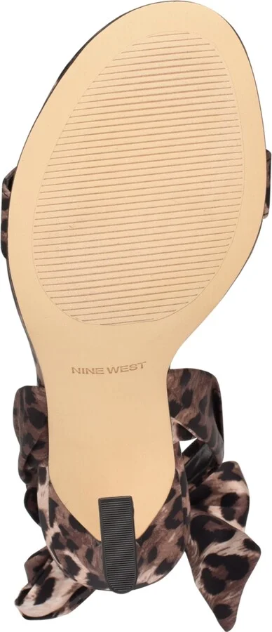 Nine West Women's Kelsie Ankle Wrap Sculpted Heel Sandals - Image 9