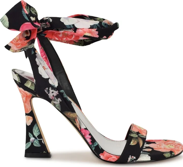 Nine West Women's Kelsie Ankle Wrap Sculpted Heel Sandals - Image 10