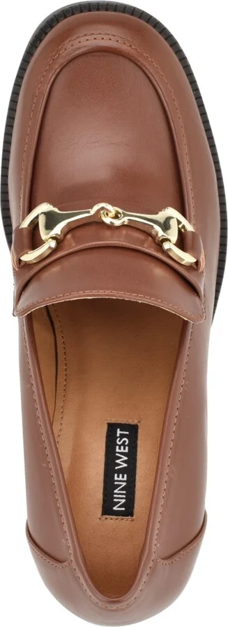 Nine West Women's Koolo Bit Slip-On Block Heel Loafers - Black/Cream - Image 9