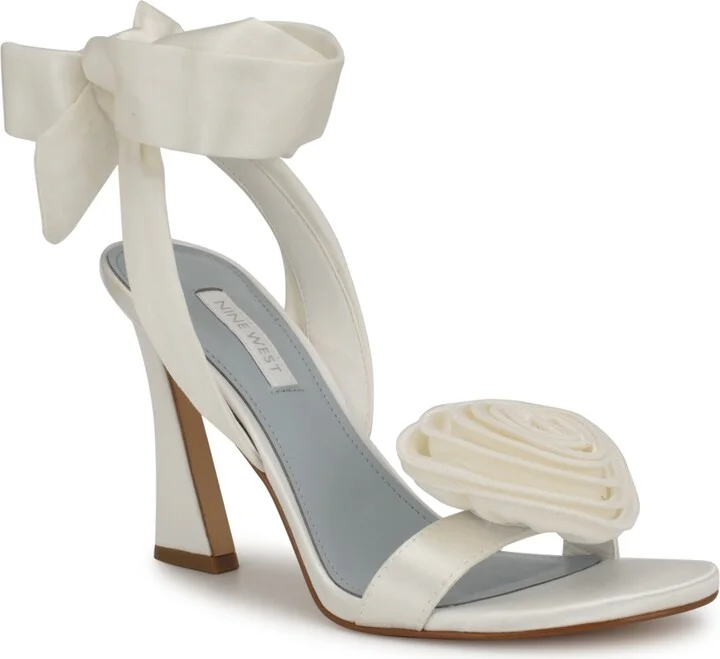 Nine West Women's Krave Bridal Tapered Heel Dress Sandals