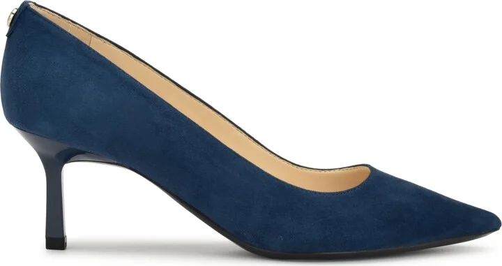 Nine West Women's Kuna 9X9 Kitten Heel Pointy Toe Dress Pumps - Image 2