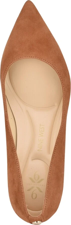 Nine West Women's Kuna 9X9 Kitten Heel Pointy Toe Dress Pumps - Image 8