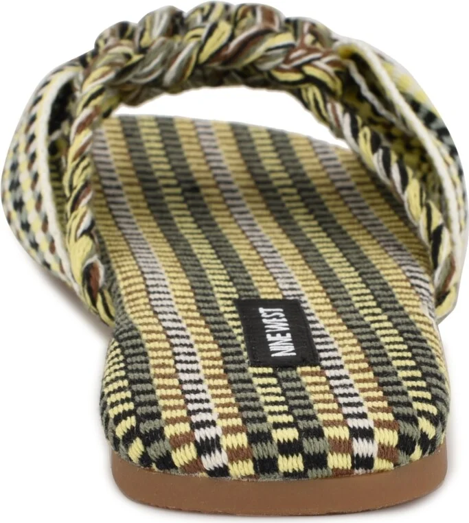 Nine West Women's Lalta Knotted Flat Slide Sandals - Image 3