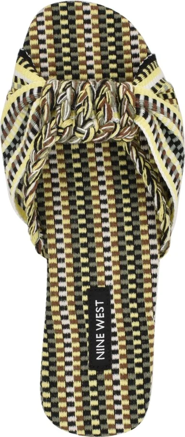 Nine West Women's Lalta Knotted Flat Slide Sandals - Image 4