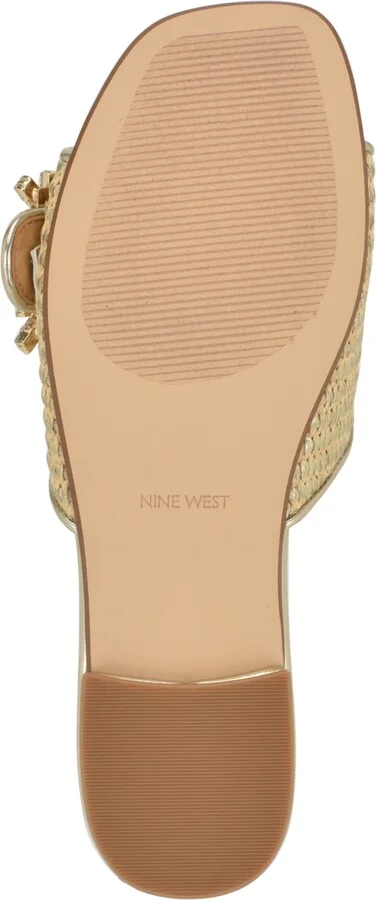 Nine West Women's Laniey Embellished Flat Slide Sandals - Image 5