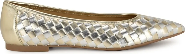 Nine West Women's Largo Slip-On Dress Flats - Black/Tan - Image 6