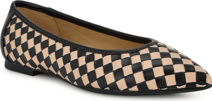 Nine West Women's Largo Slip-On Dress Flats - Black/Tan