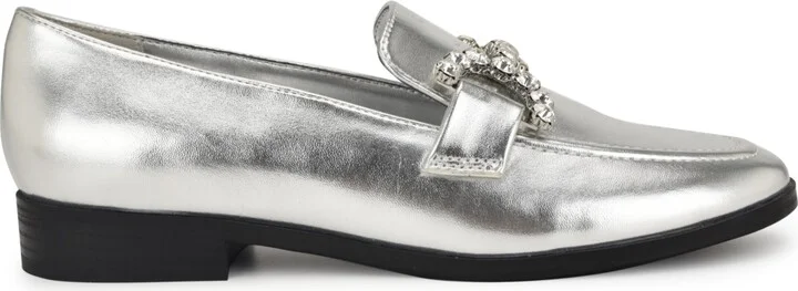Nine West Women's Lilpa Almond Toe Slip-On Dress Flat Loafers - Image 2