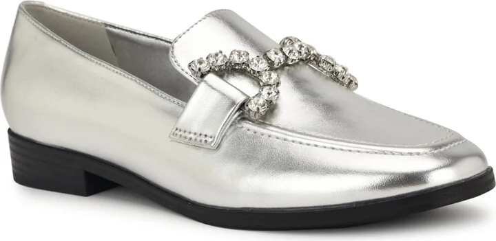 Nine West Women's Lilpa Almond Toe Slip-On Dress Flat Loafers