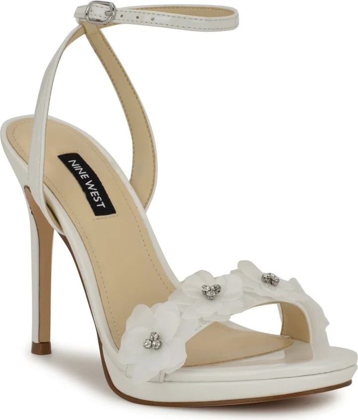 Nine West Women's Lovely Flowers Stiletto Sandals