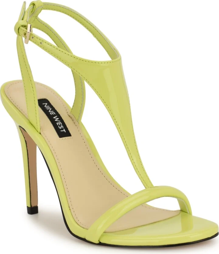 Nine West Women's Mandey T-Strap High Stiletto Sandals