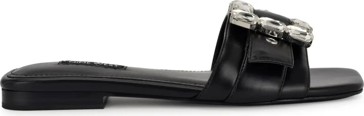 Nine West Women's Matter Slip-On Embellished Flat Sandals - Image 2