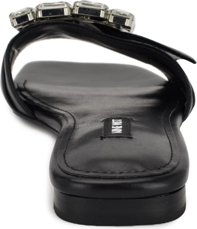 Nine West Women's Matter Slip-On Embellished Flat Sandals - Image 3