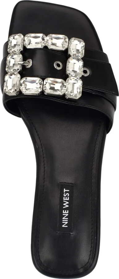 Nine West Women's Matter Slip-On Embellished Flat Sandals - Image 4