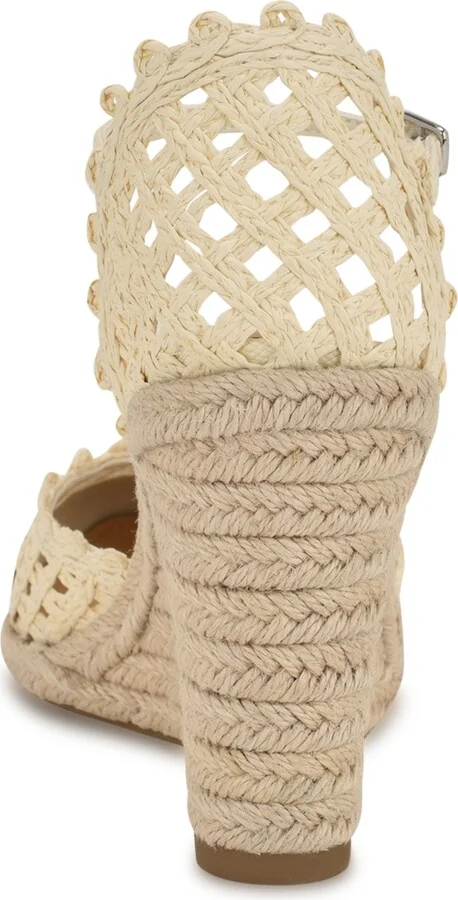 Nine West Women's Mckinly Closed Toe Dress Wedge Pumps - Cream, Black - Image 3