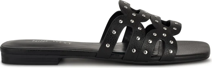 Nine West Women's Mckinna Square Toe Flat Sandals - Image 2