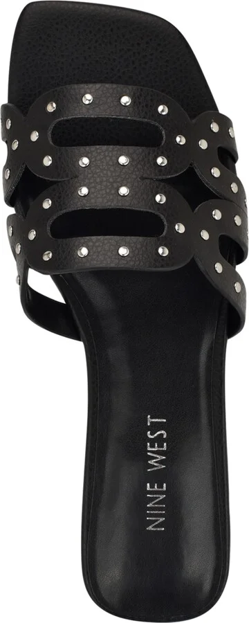 Nine West Women's Mckinna Square Toe Flat Sandals - Image 5