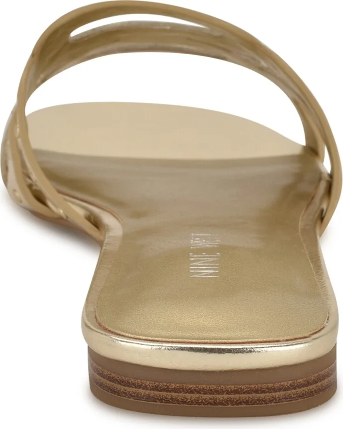 Nine West Women's Mckinna Square Toe Flat Sandals - Image 7