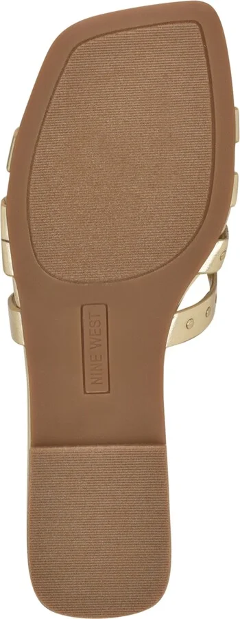 Nine West Women's Mckinna Square Toe Flat Sandals - Image 9