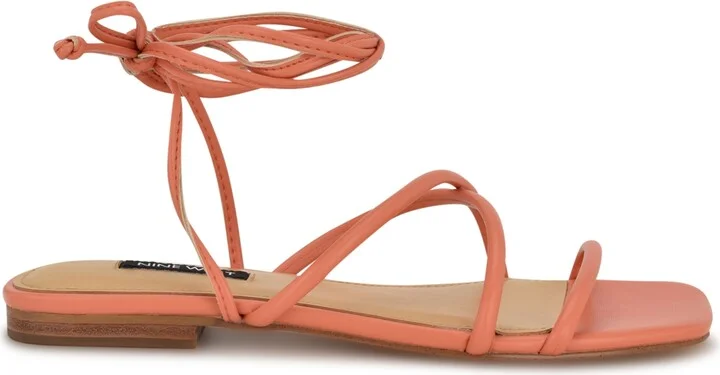 Nine West Women's Mikila Strappy Lace Up Flat Sandals - Image 2