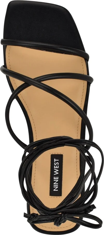 Nine West Women's Mikila Strappy Lace Up Flat Sandals - Image 8