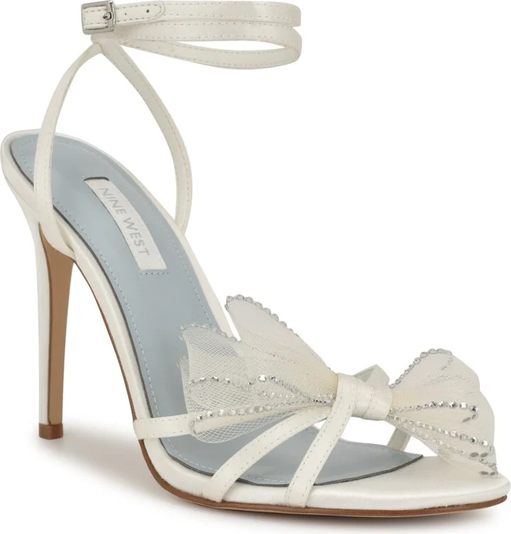 Nine West Women's Minky Bridal Stiletto Heel Dress Sandals