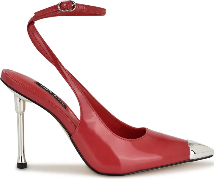 Nine West Women's Monroh Ankle Wrap Stiletto Pumps - Image 6