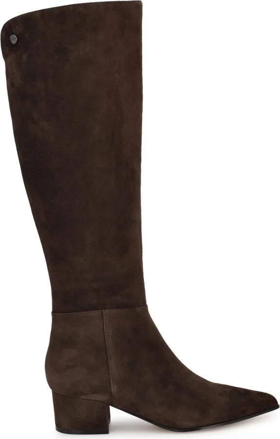 Nine West Women's Morgin Tall Pointy Toe Block Heel Boots - Image 2