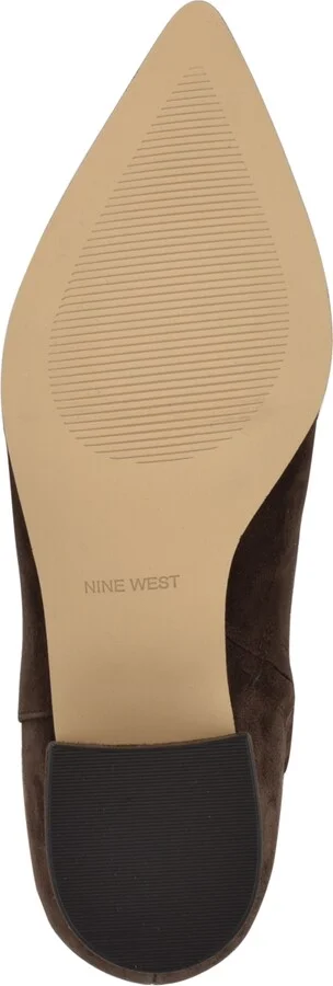 Nine West Women's Morgin Tall Pointy Toe Block Heel Boots - Image 5