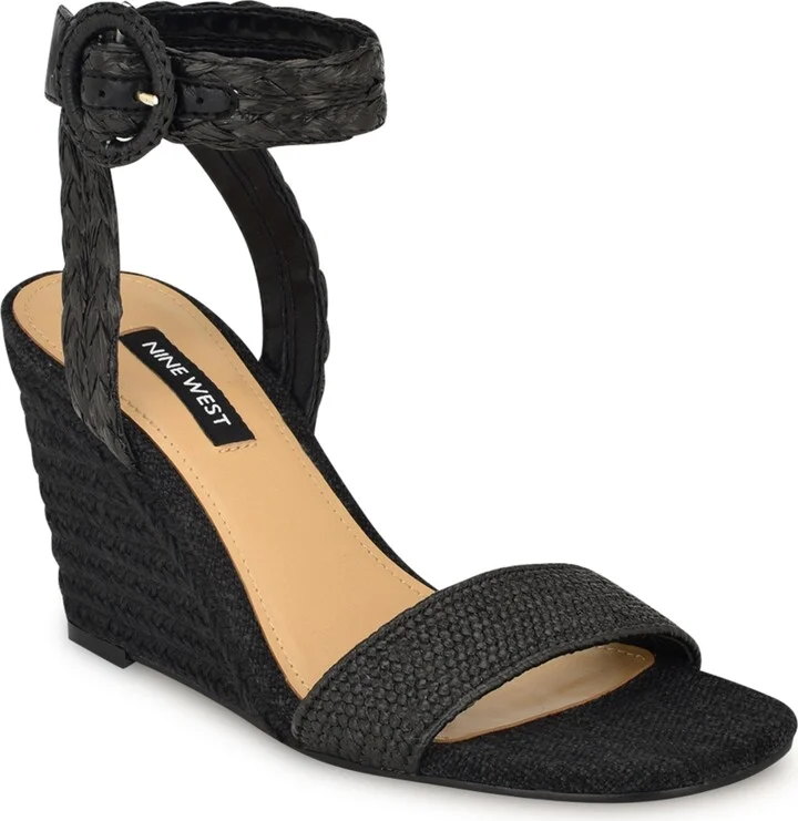 Nine West Women's Nerisa Woven Wedge Sandals